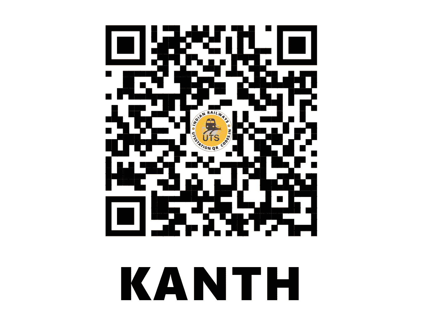 UTS QR Code for KANTH - KNT - NR (UTTAR PRADESH)